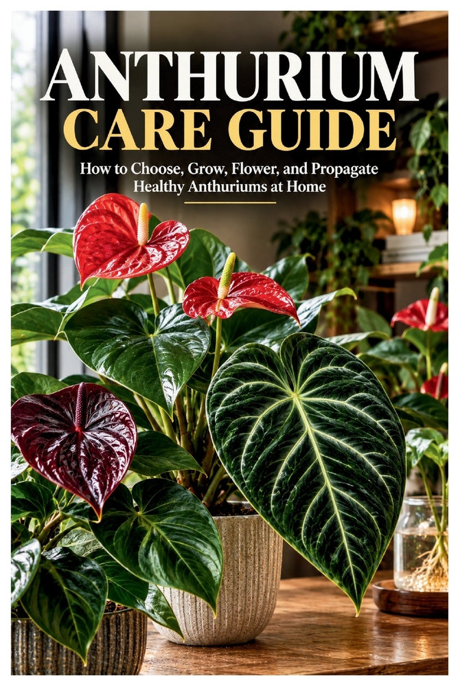Anthurium Care Guide: How to Choose, Grow, Flower, and Propagate Healthy Anthuriums at Home cover