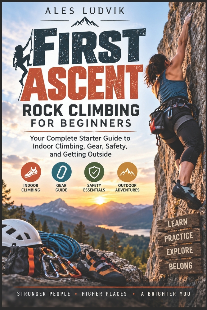 First Ascent: Rock Climbing for Beginners: Your Complete Starter Guide to Indoor Climbing, Gear, Safety, and Getting Outside cover