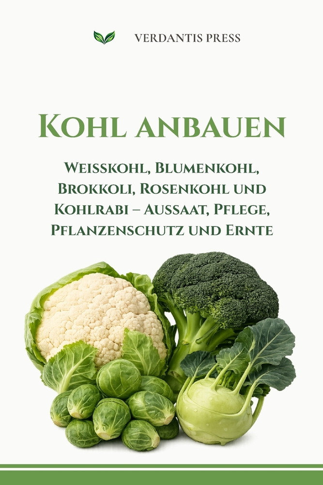 Kohl anbauen: Weißkohl, Blumenkohl, Brokkoli, Rosenkohl und Kohlrabi - Aussaat, Pflege, Pflanzenschutz und Ernte cover