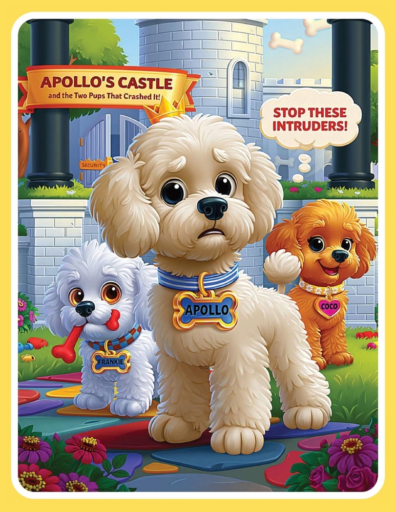 Apollo's Castle and the Two Pups Who Crashed It: Children's Book For Dog Lovers / The Tale of a King, a Mouse, and a Whirlwind / A Touching Story Abou cover