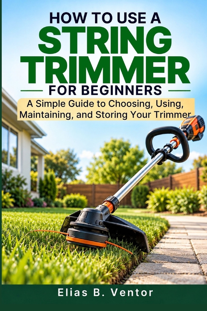 How To Use A String Trimmer For Beginners: A Simple Guide to Choosing, Using, Maintaining, and Storing Your Trimmer cover