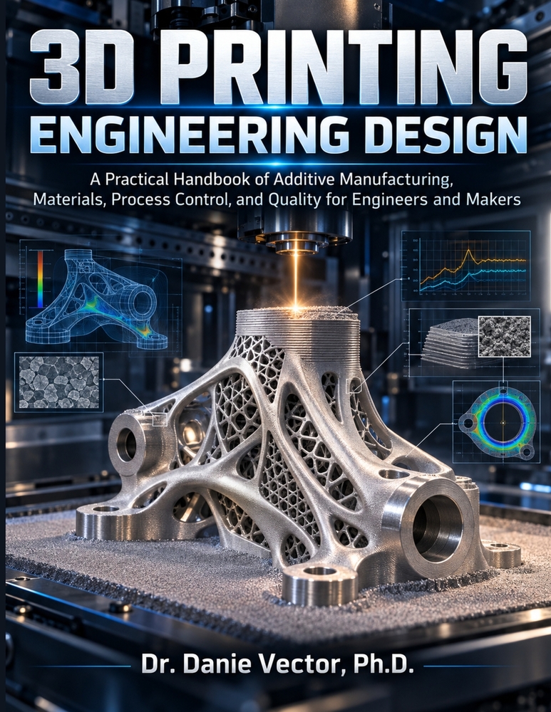 3D Printing Engineering Design: A Practical Handbook of Additive Manufacturing, Materials, Process Control, and Quality for Engineers and Makers cover