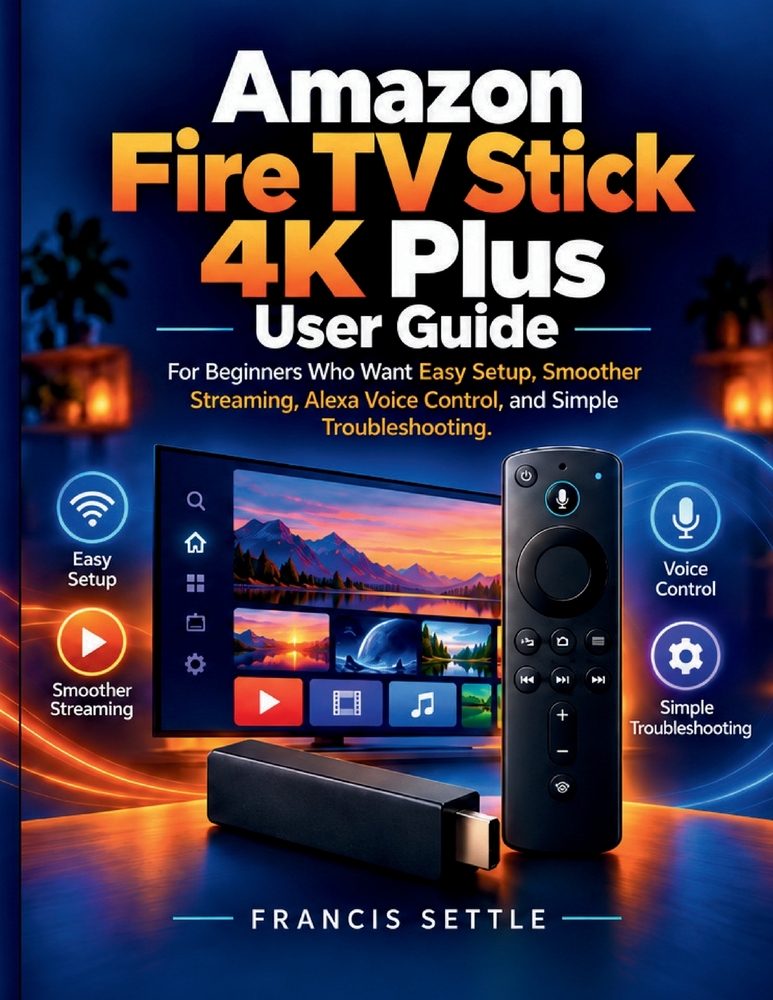 Amazon Fire TV Stick 4K Plus User Guide: For Beginners Who Want Easy Setup, Smoother Streaming, Alexa Voice Control, and Simple Troubleshooting cover