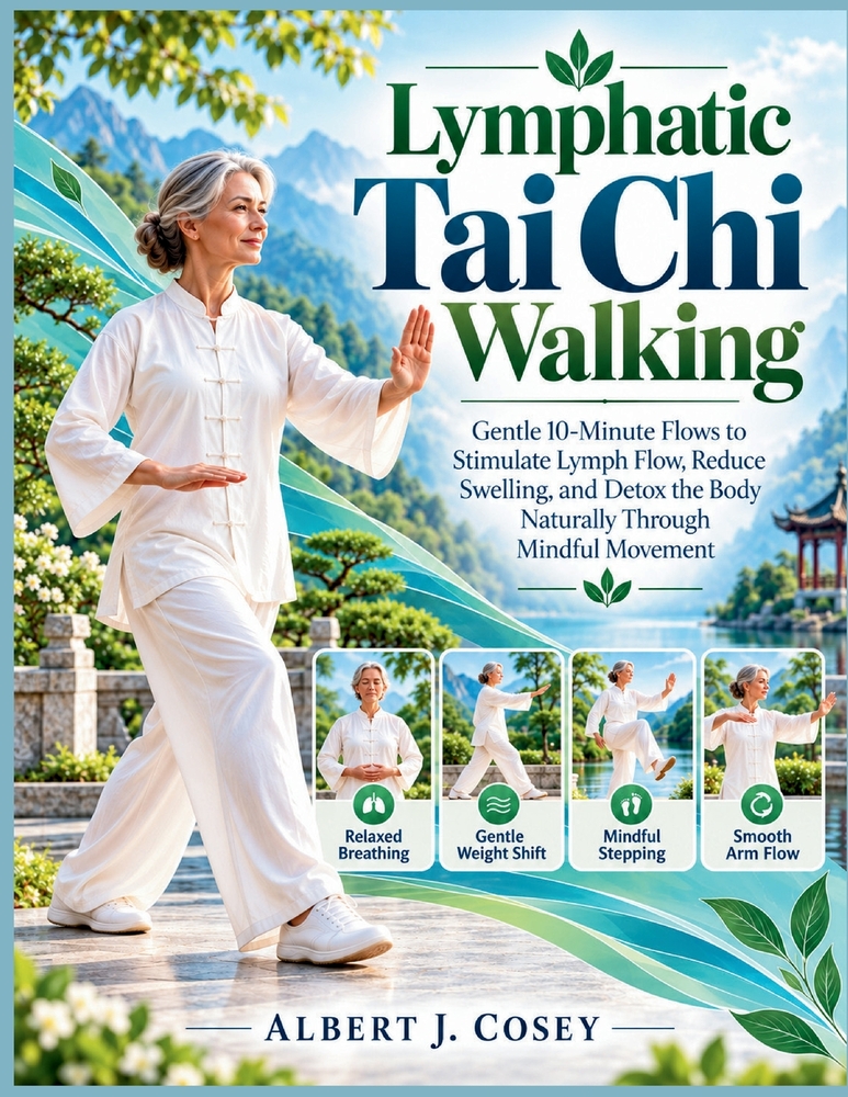 Lymphatic Tai Chi Walking: Gentle 10-Minute Flows to Stimulate Lymph Flow, Reduce Swelling, and Detox the Body Naturally Through Mindful Movement cover