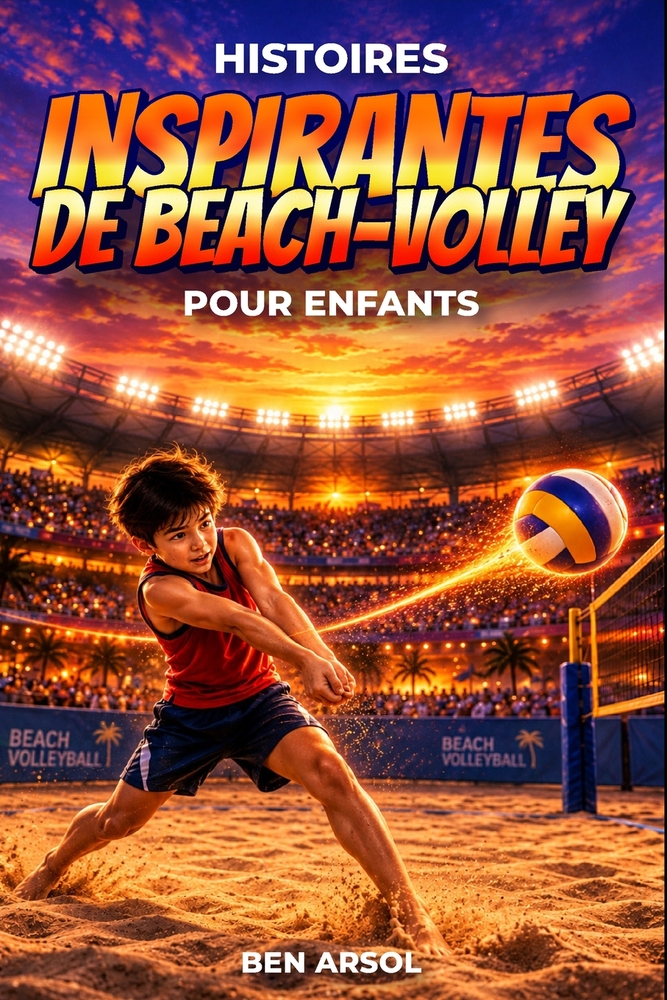Histoires inspirantes de beach-volley pour enfants: 15 histoires inspirantes de vraies histoires de beach-volley-ball pour les jeunes lecteurs, avec d cover