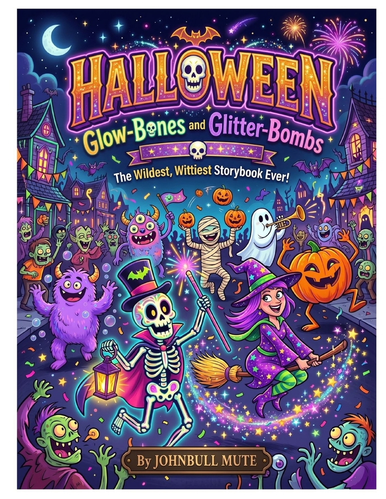 Halloween - Glow-Bones and Glitter-Bombs: The Wildest, Wittiest Storybook Ever! cover
