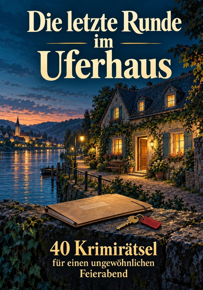 Die letzte Runde im Uferhaus.: 40 Krimirätsel cover