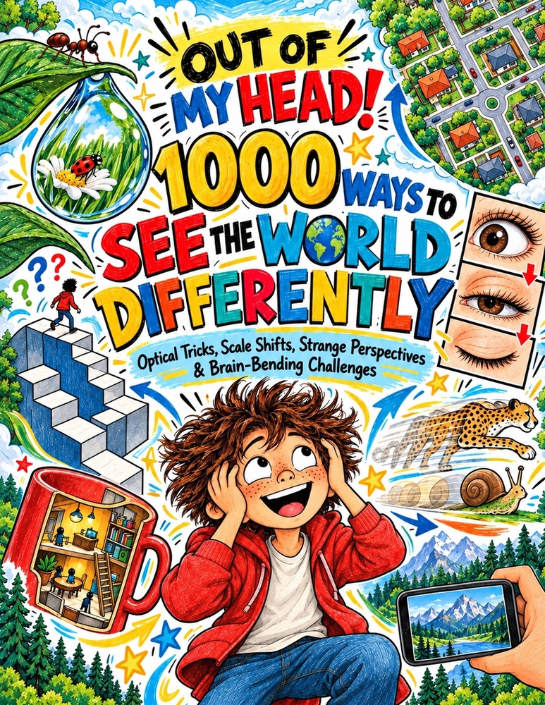 1000 Ways to See the World Differently: Optical Tricks, 1000 Big Ways to Think Differently, Real Facts, Questions & Answers, Visual Thinking & Brain-B cover