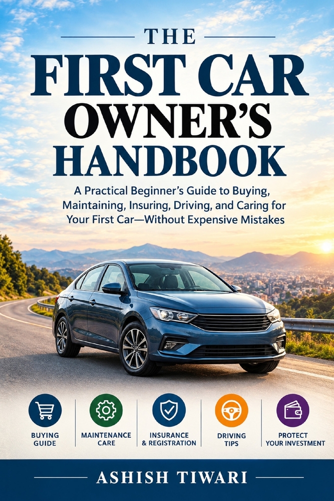The First Car Owner's Handbook: A Practical Beginner's Guide to Buying, Maintaining, Insuring, Driving, and Caring for Your First Car-Without Expensiv cover
