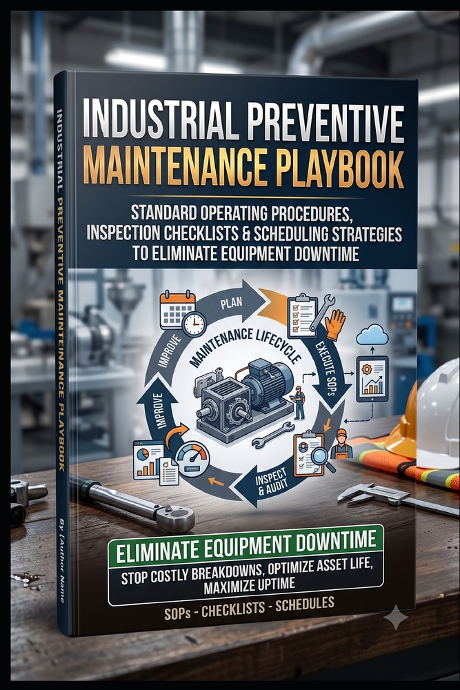 Industrial Preventive Maintenance Playbook: Standard Operating Procedures, Inspection Checklists & Scheduling Strategies to Eliminate Equipment Downti cover