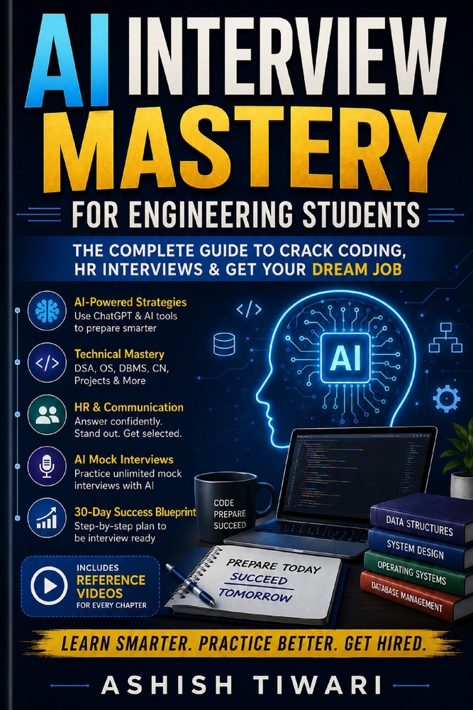 AI Interview Mastery for Engineering Students: Master technical interviews, HR interviews, coding assessments, mock interviews, communication skills, cover