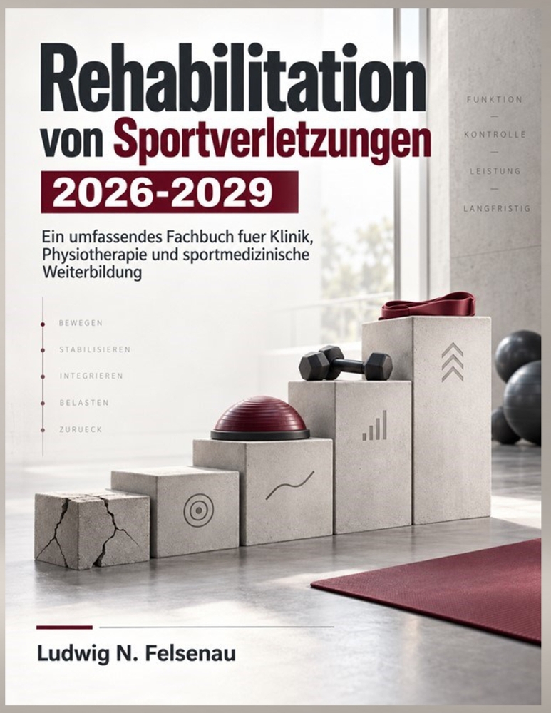 Rehabilitation von Sportverletzungen 2026-2029: Ein umfassendes Fachbuch fuer Klinik, Physiotherapie und sportmedizinische Weiterbildung cover