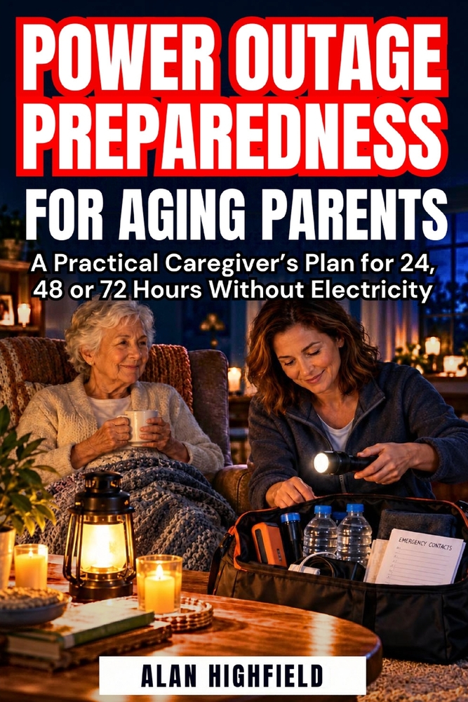 Power Outage Preparedness For Aging Parents: Your 72 Hours Essential Caregiver's Plan for Medical Needs, Extreme Temperatures, Emergency Communication cover