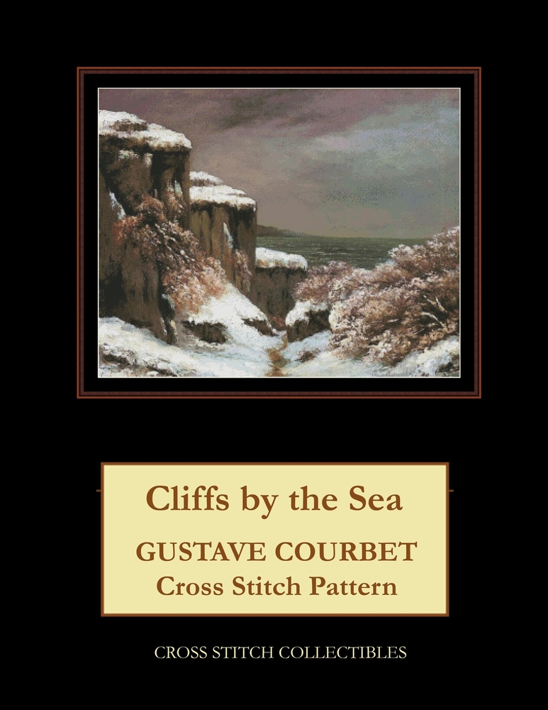 Cliffs By the Sea: Gustave Courbet Cross Stitch Pattern cover