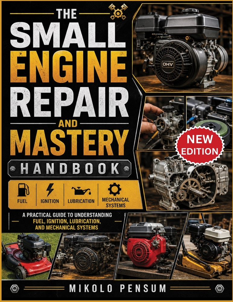 The Small Engine Repair And Mastery Handbook: A practical guide to Understanding Fuel, Ignition, Lubrication, and Mechanical Systems cover