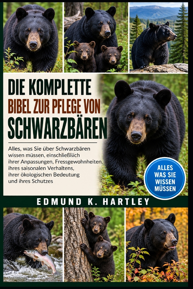 Die Komplette Bibel Zur Pflege Von Schwarzbären: Alles, was Sie über Schwarzbären wissen müssen, einschließlich ihrer Anpassungen, Fressgewohnheiten, cover