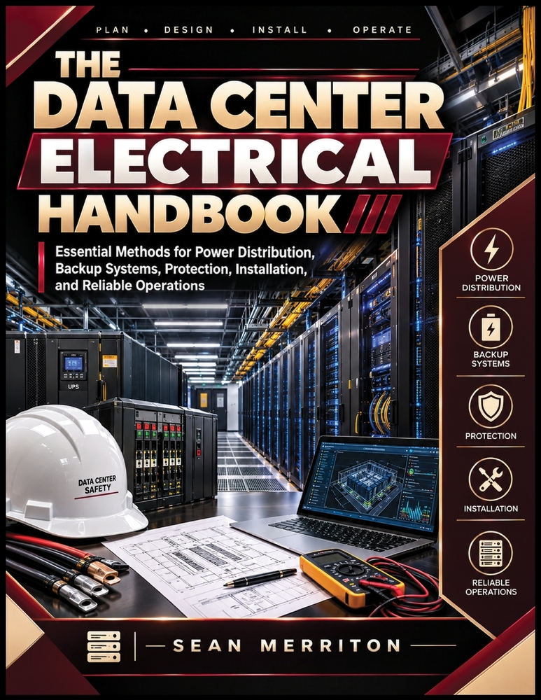 The Data Center Electrical Handbook: Essential Methods for Power Distribution, Backup Systems, Protection, Installation, and Reliable Operations cover