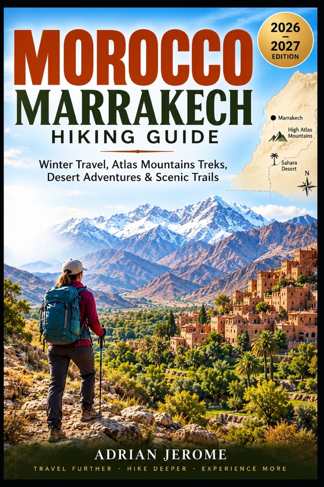 Morocco Marrakech Hiking Guide: Winter Travel, Atlas Mountains Treks, Desert Adventures & Scenic Trails cover