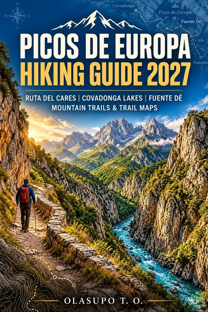 Picos de Europa Hiking Guide 2027: Ruta del Cares, Covadonga Lakes, Fuente Dé, Mountain Trails & Trail Maps cover