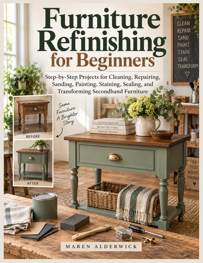 Furniture Refinishing for Beginners: Step-by-Step Projects for Cleaning, Repairing, Sanding, Painting, Staining, Sealing, and Transforming Secondhand cover