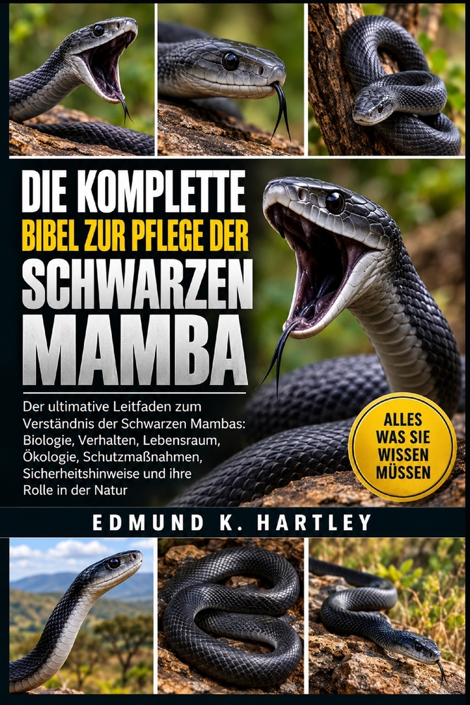 Die Komplette Bibel Zur Pflege Der Schwarzen Mamba: Der ultimative Leitfaden zum Verständnis der Schwarzen Mambas: Biologie, Verhalten, Lebensraum, Ök cover
