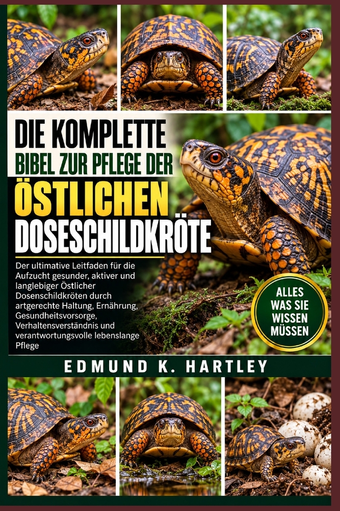 Die Komplette Bibel Zur Pflege Der Östlichen Doseschildkröte: Der ultimative Leitfaden für die Aufzucht gesunder, aktiver und langlebiger Östlicher Do cover
