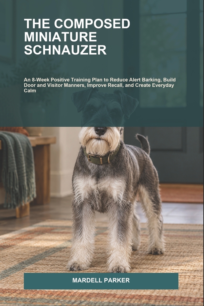 The Composed Miniature Schnauzer: An 8-Week Positive Training Plan to Reduce Alert Barking, Build Door and Visitor Manners, Improve Recall, and Create cover