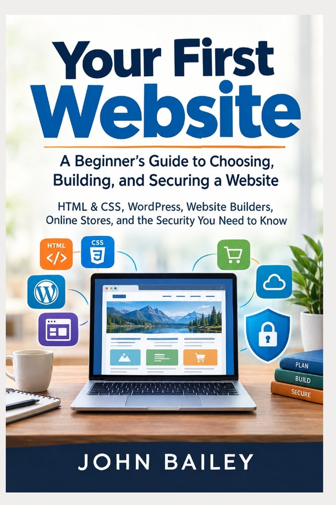 Your First Website: A Beginner's Guide to Choosing, Building, and Securing a Website cover
