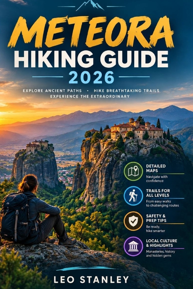 Meteora Hiking Guide: The Complete Walking Guide to Monastery Trails, Hidden Hermit Caves, and Off-the-Beaten-Path Viewpoints cover