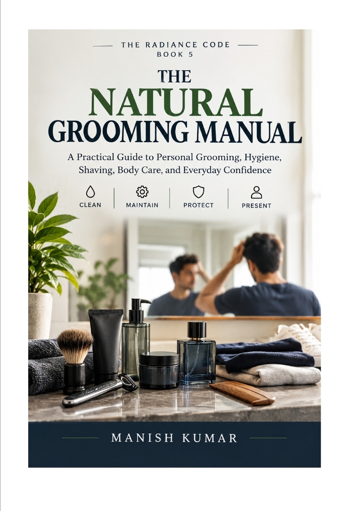 The Natural Grooming Manual: A Practical Guide to Personal Grooming, Hygiene, Shaving, Body Care, and Everyday Confidence cover