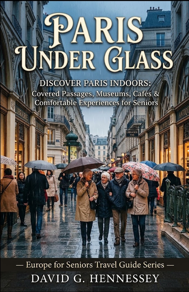 Paris Under Glass: DISCOVER PARIS INDOORS: Covered Passages, Museums, Cafes & Comfortable Experiences for Seniors cover