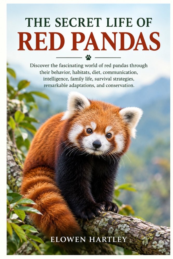 The Secret Life of Red Pandas: Discover the fascinating world of red pandas through their behavior, habitats, diet, communication, intelligence, famil cover