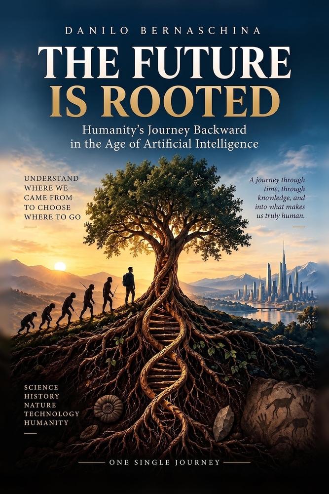 The Future Is Rooted: Humanity's Journey Backward in the Age of Artificial Intelligence cover