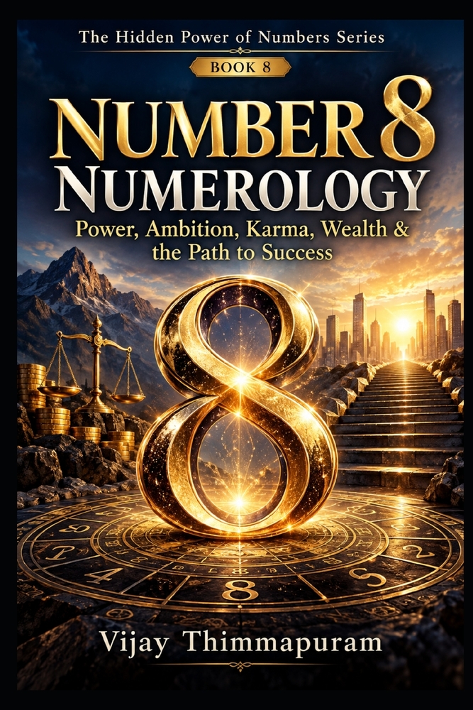 Number 8 Numerology: Power, Ambition, Karma, Wealth & the Path to Success cover