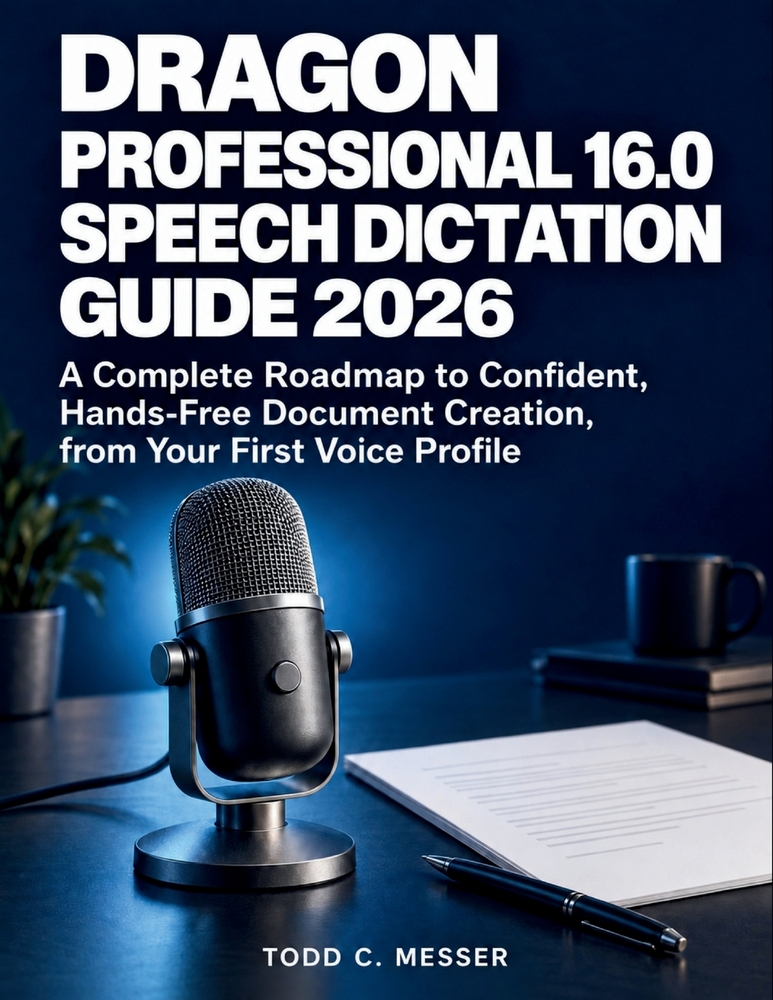 Dragon Professional 16.0 Speech Dictation Guide 2026: A Complete Roadmap to Confident, Hands-Free Document Creation, from Your First Voice Profile cover