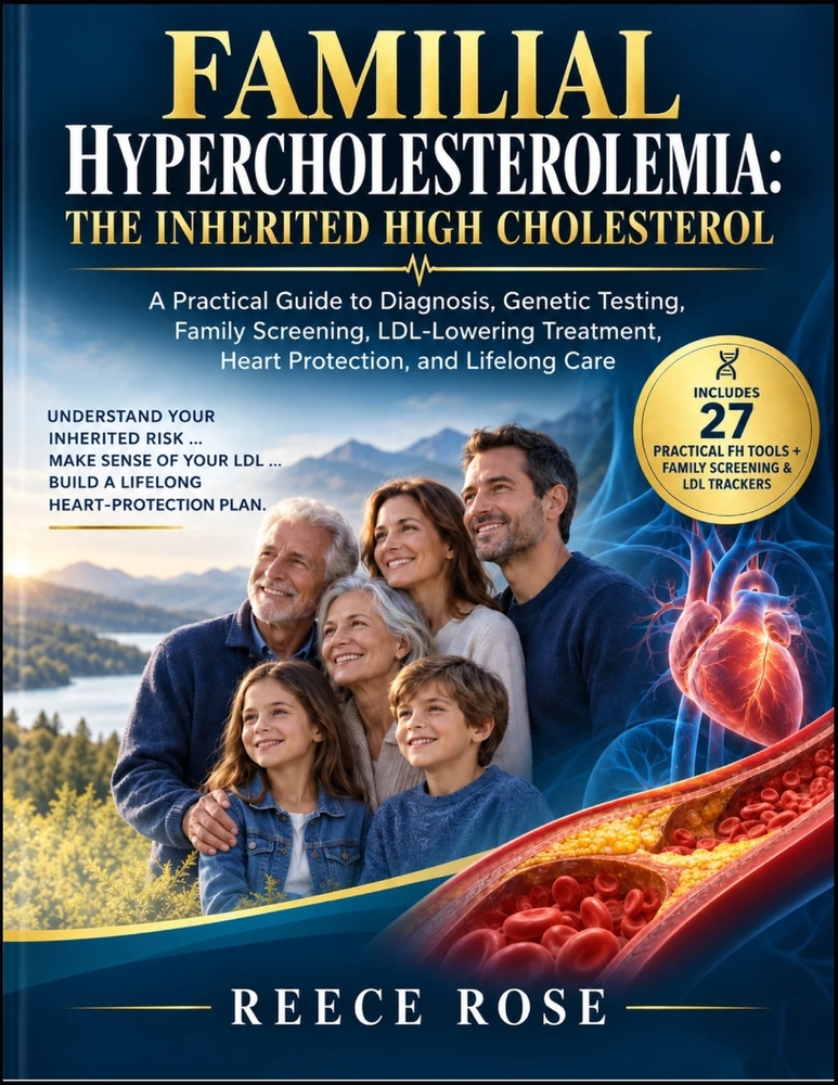 Familial Hypercholesterolemia: THE INHERITED HIGH CHOLESTEROL: A Practical Guide to Diagnosis, Genetic Testing, Family Screening, LDL-Lowering Treatme cover
