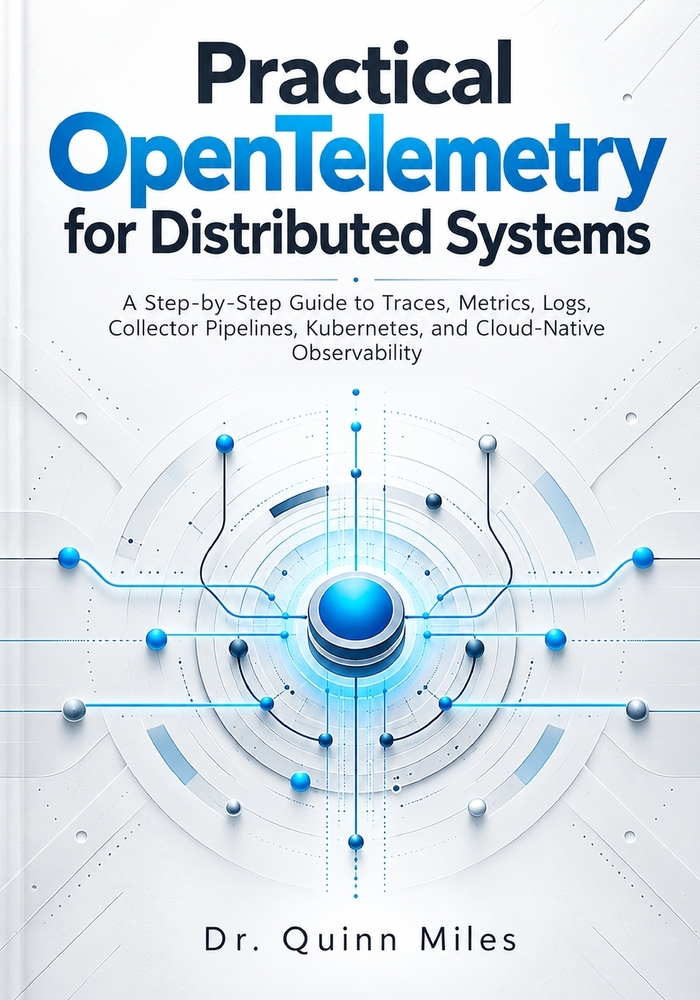 Practical OpenTelemetry for Distributed Systems: A Step-by-Step Guide to Traces, Metrics, Logs, Collector Pipelines, Kubernetes, and Cloud-Native Obse cover