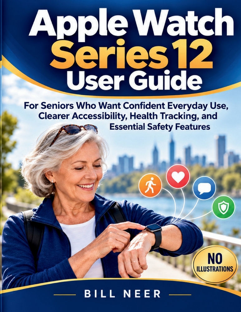 Apple Watch Series 12 User Guide: For Seniors Who Want Confident Everyday Use, Clearer Accessibility, Health Tracking, and Essential Safety Features cover
