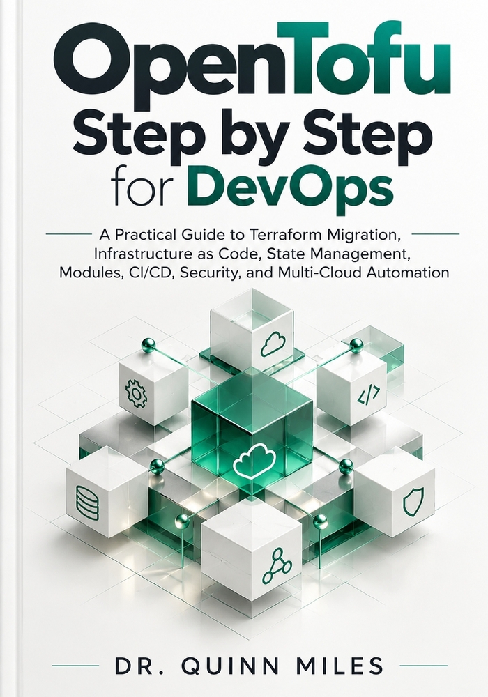 OpenTofu Step by Step for DevOps: A Practical Guide to Terraform Migration, Infrastructure as Code, State Management, Modules, CI/CD, Security, and Mu cover