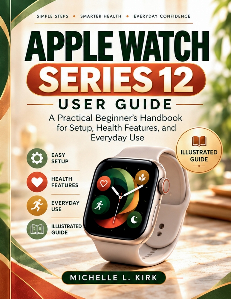 Apple Watch series 12 user guide: A Practical Beginner's Handbook for Setup, Health Features, and Everyday Use cover