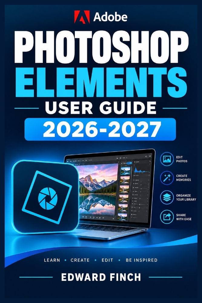 Adobe Photoshop Elements User Guide 2026-2027: An Illustrated Step-by-Step Manual for Beginners, Seniors, and Everyday Creators cover