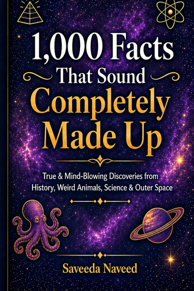 1,000 Facts That Sound Completely Made Up: True & Mind-Blowing Discoveries from History, Weird Animals, Science & Outer Space cover