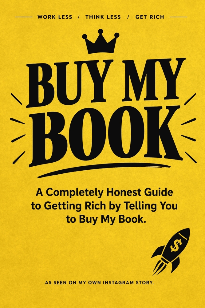 Buy My Book: A Completely Honest Guide to Getting Rich by Telling You to Buy My Book cover
