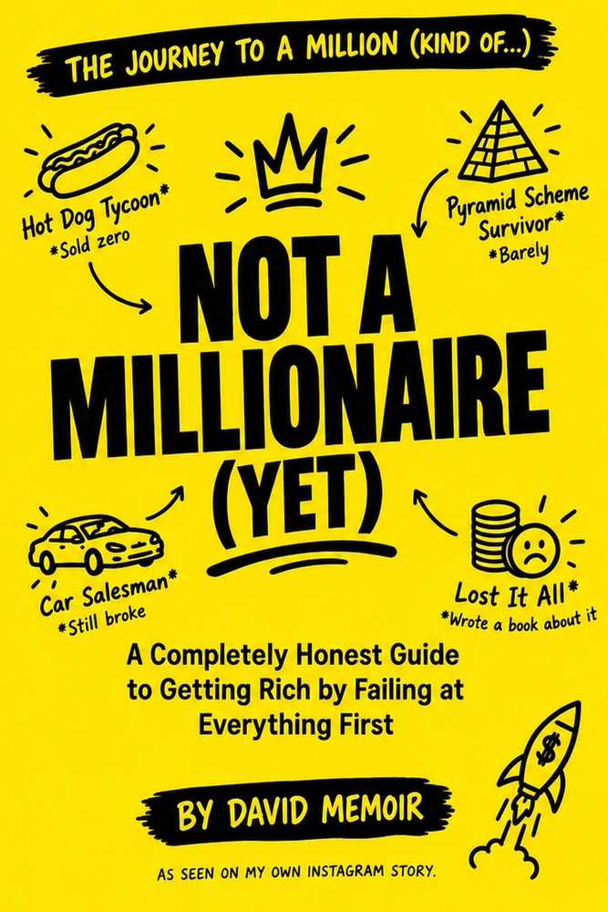 Not a Millionaire (Yet): A Completely Honest Guide to Getting Rich by Failing at Everything First cover
