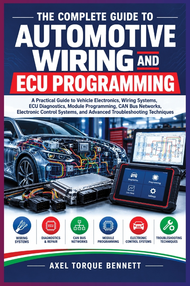 The Complete Guide to Automotive Wiring and ECU Programming: A Practical Guide to Vehicle Electronics, Wiring Systems, ECU Diagnostics, Module Program cover