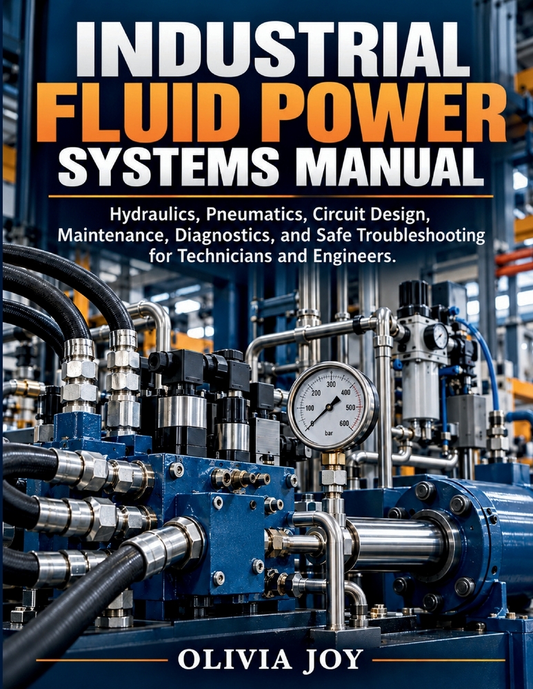Industrial Fluid Power Systems Manual: Hydraulics, Pneumatics, Circuit Design, Maintenance, Diagnostics, and Safe Troubleshooting for Technicians and cover