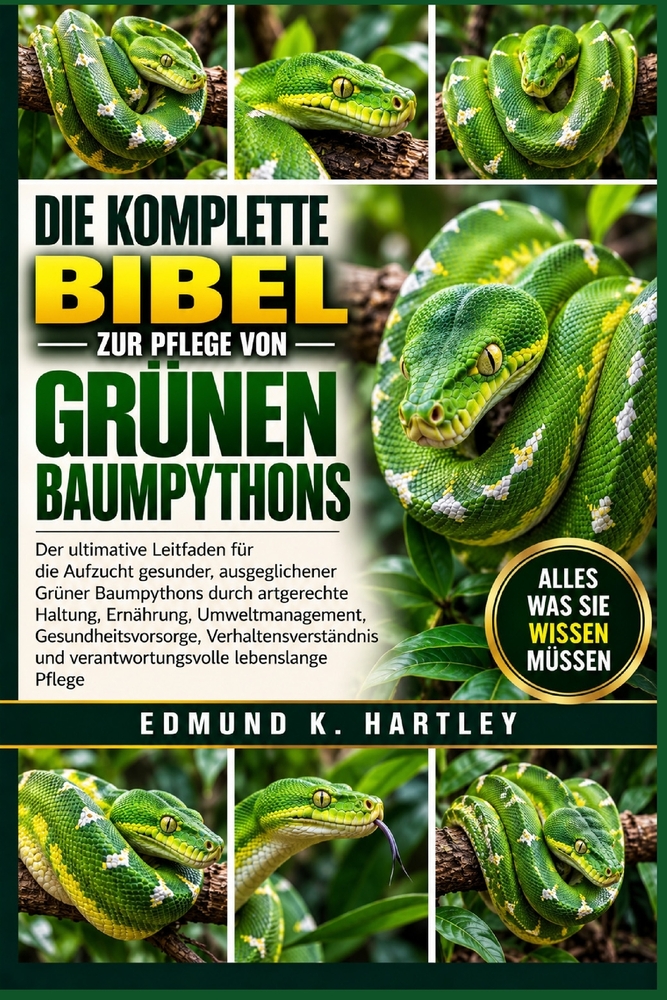 Die Komplette Bibel Zur Pflege Von Grünen Baumpythons: Der ultimative Leitfaden für die Aufzucht gesunder, ausgeglichener Grüner Baumpythons durch art cover