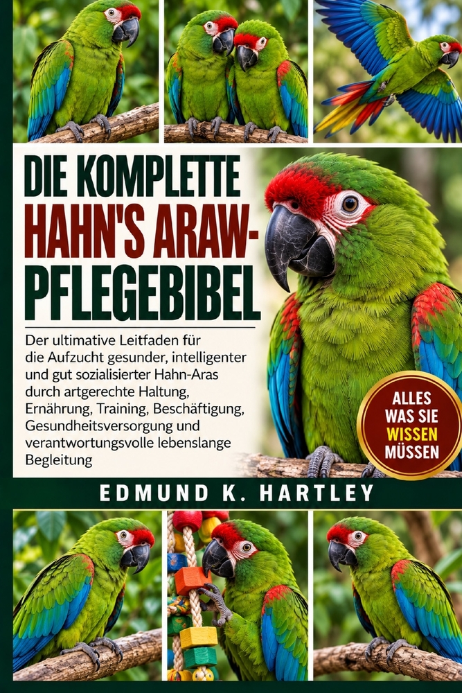 Die Komplette Hahn's Araw-Pflegebibel: Der ultimative Leitfaden für die Aufzucht gesunder, intelligenter und gut sozialisierter Hahn-Aras durch artger cover