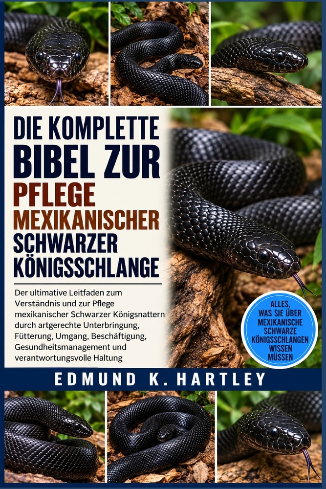 Die Komplette Bibel Zur Pflege Mexikanischer Schwarzer Königsschlange: Der ultimative Leitfaden zum Verständnis und zur Pflege mexikanischer Schwarzer cover