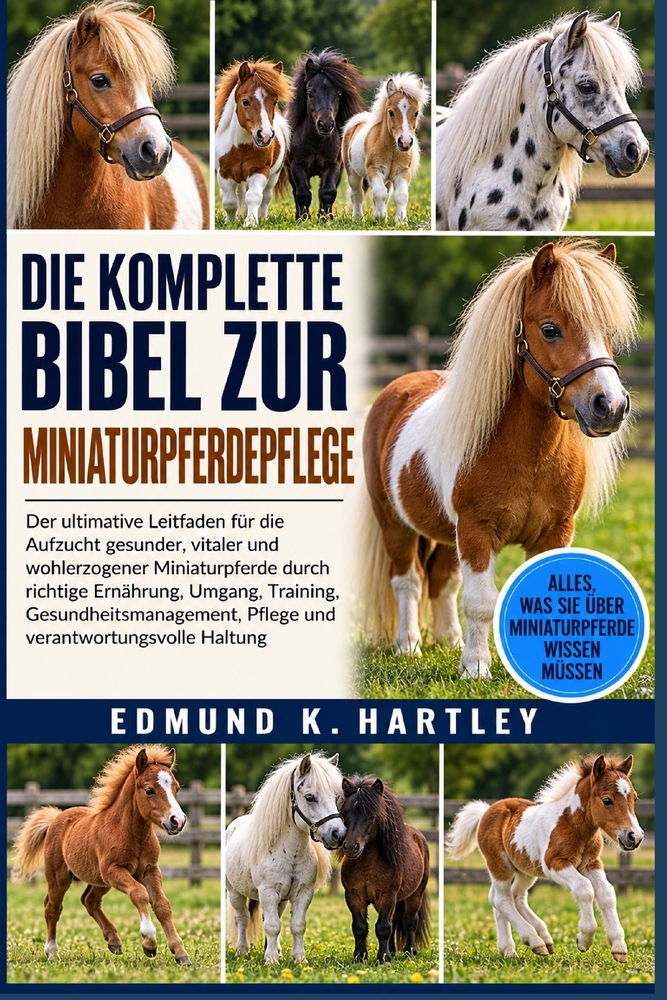 Die Komplette Bibel Zur Miniaturpferdepflege: Der ultimative Leitfaden für die Aufzucht gesunder, vitaler und wohlerzogener Miniaturpferde durch richt cover